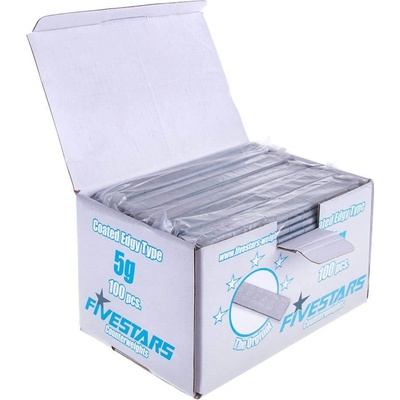 Fivestars Самозалепващи се противотежести GREY 60g лента 5g 100 бр (01-02-48)