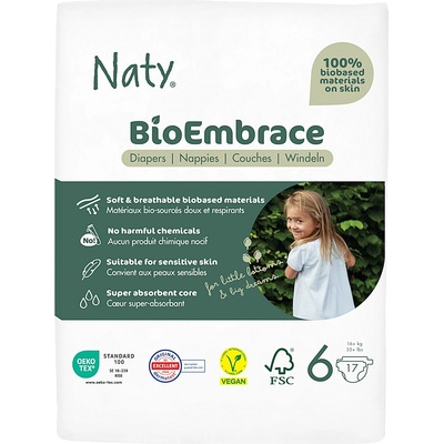 Eco By Naty Bioembrace XL 16+ kg 17 ks