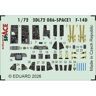 EDUARD TAMIYA F-14D SPACErecommended for 1:72