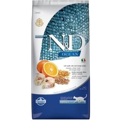 N&D Ocean Cat Adult Cod Spelt Oats & Orange 10 kg