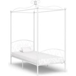  Рамка за легло с балдахин, бяла, метал, 90x200 cм - elemento - 355,00 лв