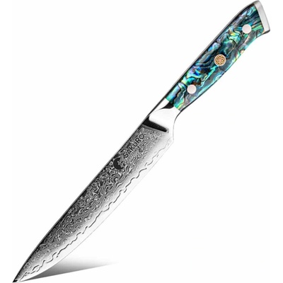 SaKuRo Víceúčelový nůž z damaškové oceli Ocean Shell 15,2 cm
