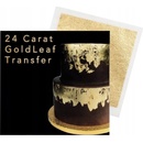 Sugarflair Transfer plát zlatý 24 karátov (8 x 8 cm)