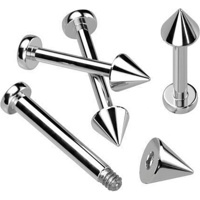Šperky4U piercing do brady labreta titan TIT1021-1610