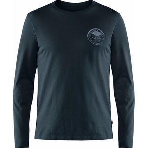 Fjällräven Мъжка блуза с дълъг ръкав Fjällräven Forever Nature Badge L/S T-Shirt Longsleeve - Dark Navy - размер XL (016-6231-0215)