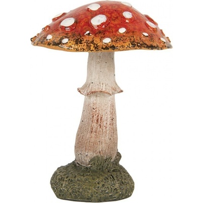 Dekorace figurka houba muchomůrka - Ø 9*12 cm - Clayre & Eef – Zboží Dáma