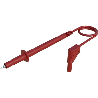 4 mm safety test lead, silicone, test probe/angled plug, 100 cm