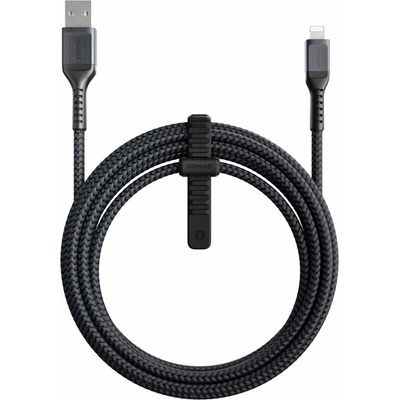 Nomad Кабел Nomad Kevlar USB-A to Lightning Cable (NM01A12000), от USB A(м) към Lightning(м), 3.0m, 12W, черен (NM01A12000 (473951))