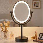 EGLO 201599 - Козметично огледало с LED подсветка LED/4W/4xAA IP65 черно (EG201599)