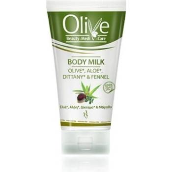OliveBeauty Medicare Olivové tělové mléko s aloe, dobromyslí a fenyklem pro suchou pokožku 150 ml