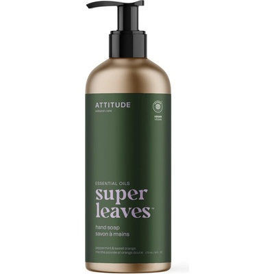 Attitude Super Leaves přírodní mýdlo na ruce Peppermint & Sweet Orange 473 ml