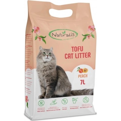 Naturalis Tofu Cat Litter 7l Peach - 100% натурална котешка тоалетна с праскова