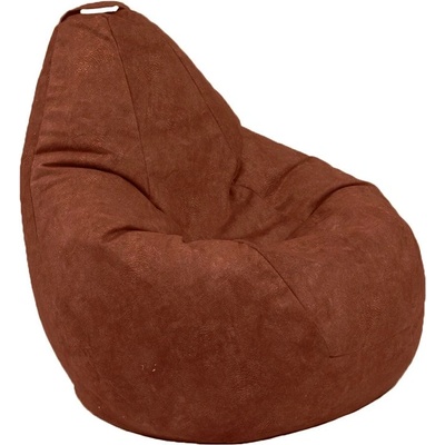 PUFRELAX Пуф круша 220л. Nirvana Hobbit - Terra, Перящ се калъф, Пълнеж от полистиролни перли, Гама Premium, 8936 (PUF-G-NH-PT-TER)