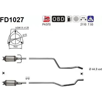 AS Filtr pevných částic ASA FD1027