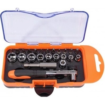 STAVTOOL Sada bitov a hlavíc s račňou 24 dielov ST38023