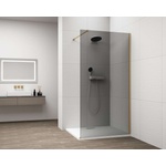 POLYSAN Esca - Душ кабина Walk-In 70x210 см, Antidrop, пушено стъкло/матово златно ES1270-04 (ES1270-04)
