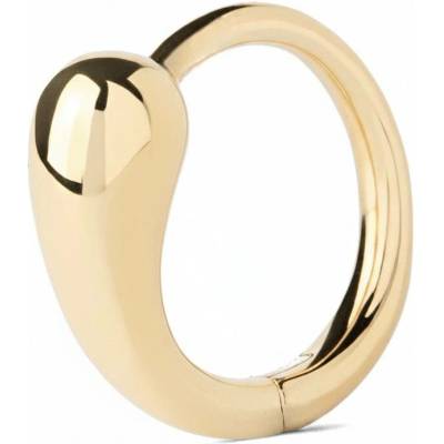PDPAOLA Single pozlacená kruhová náušnice Loop Hoop Essentials PGB1-325-U