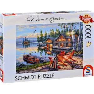 Schmidt Spiele Пъзел Schmidt от 1000 части - Брегът на езерото Лун (58530)