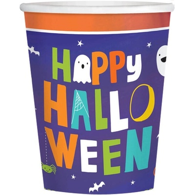 Amscan Papierové poháre Halloween Friends 250 ml