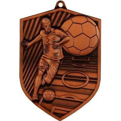 Tryumf md8060/s medaila futbal 80x60 mm hr.2mm striebro bronz