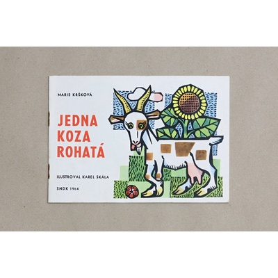Jedna koza rohatá 1092 retro omalovánky Karel Skála a Marie Kršková