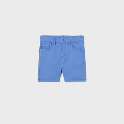 Mayoral Къси памучни панталони 5 джоба за бебе момче в синьо Майорал