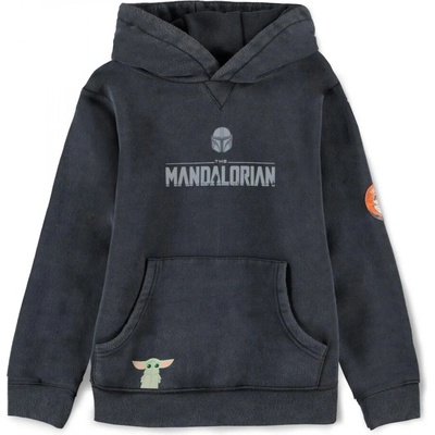 The Mandalorian The Child Girls Patched Hoodie Black
