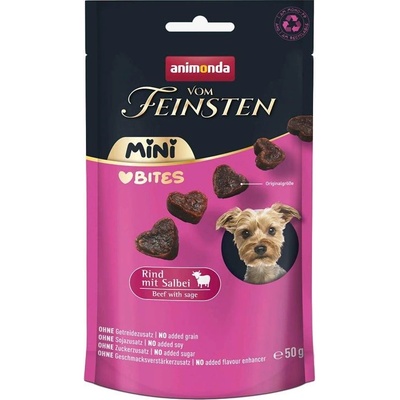 Animonda Vom Feinsten Mini Bites Hovězí a šalvěj 50 g