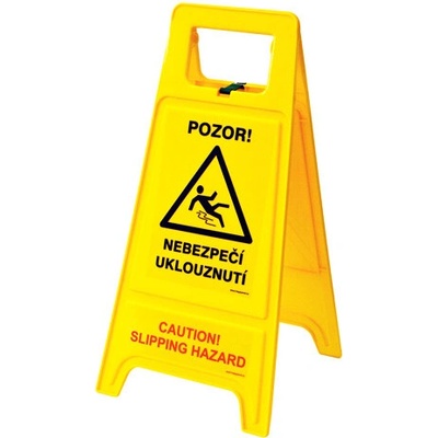 Nadrzenapalivo.cz Výstražná tabule – Pozor! Nebezpečí uklouznutí/Caution! Slipping hazard DHS VT15