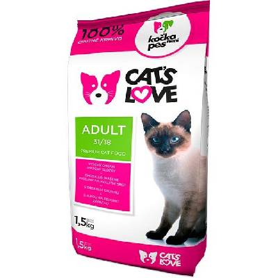 Nativia Kočka není pes Cat's Love Adult 1,5 kg