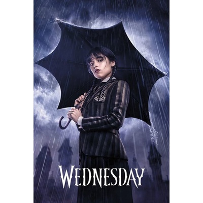 CurePink: | Plakát The Netflix|Wednesday: Umbrella (61 x 91,5 cm) [GPE5735]