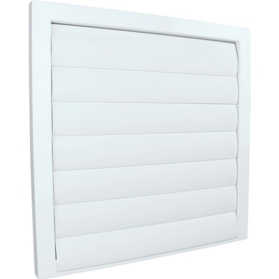 Dalap Kovová so gravitačnými lamelami bez príruby 400x400 mm biela
