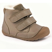 Barefoot Bundgaard dětská zimní obuv Petit Mid Winter Strap 608 Army