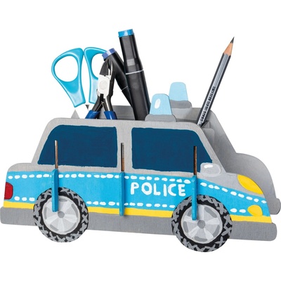 Pebaro stojánek na tužky ve tvaru policejního auta
