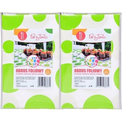 ARPEX Ubrus foliový puntík 2 ks zelený 100x130cm – Zbozi.Blesk.cz