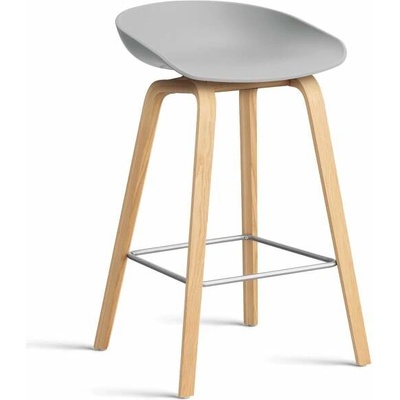 Hay AAS 32 Low lacquered oak veneer / concrete grey