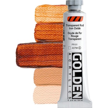Golden Artist Colors Heavy Body АКРИЛНА боя Transparent Red Iron Oxide 59 ml 1 бр (0001385-2)