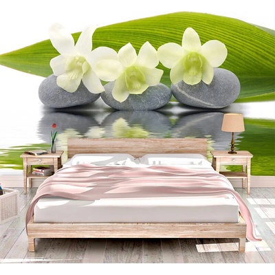 Sablio Tapeta Biela orchidea, rozmery 208x125 cm