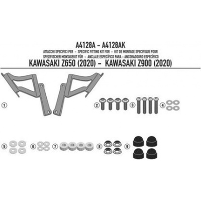 KAPPA upevnění plexi 1176AK KAWASAKI Z 650 20-25 Z 900 20-24