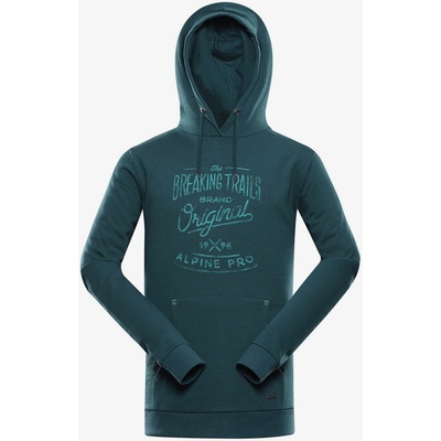 Alpine Pro Мъжки памучен суитчър ALPINE PRO KYTOR зелен ALPINE PRO | Zelen | МЪЖЕ | 3XL