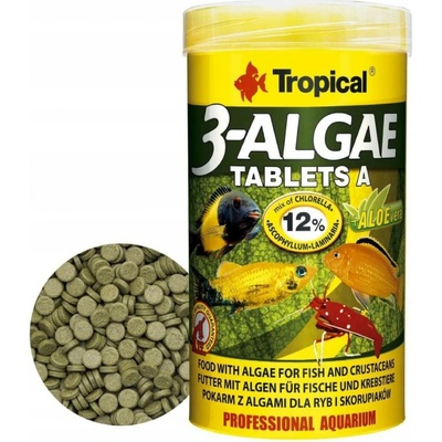 Tropical 3-Algae Tablets A 250 ml, 150 g, 340ks