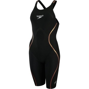 Speedo Бански костюм Speedo Women's Lzr Intent Race Swimsuit - Black/Gold