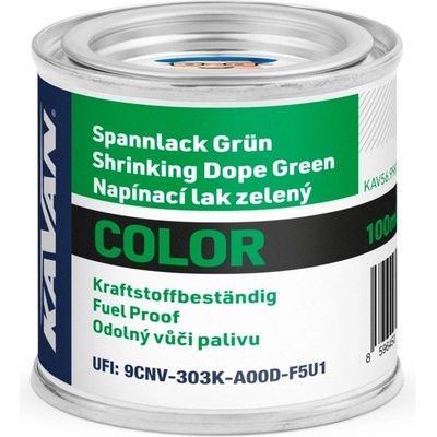 KAVAN napínací lak COLOR zelený 100ml