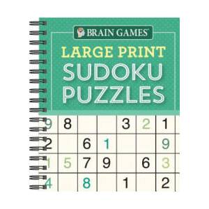 Brain Games - Large Print Sudoku Puzzles (Green) | Publications International (2018)