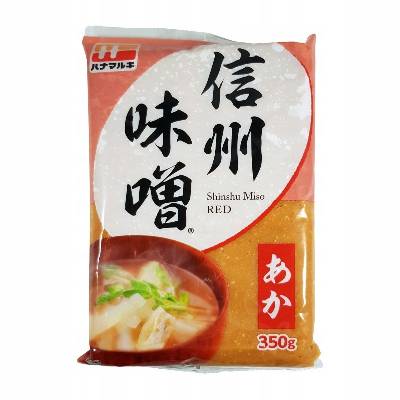 [KŚ] Sójová pasta Miso Aka tmavá 350g Hanamaruki