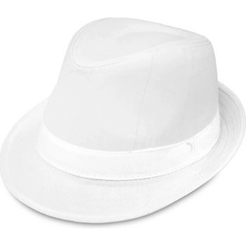 Unisex klobúk hladký biely