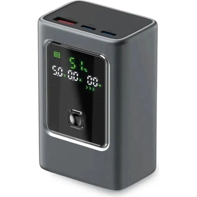 SBS Преносима батерия Powerbank SBS 10000mAh PD 35W с LCD дисплей - сив (TTBB10000LCDPD35)