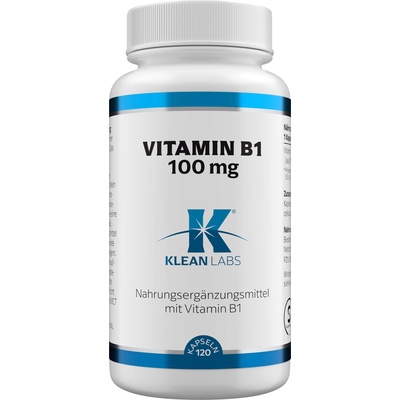 KLEAN LABS Витамин В1 100 mg - 120 капсули