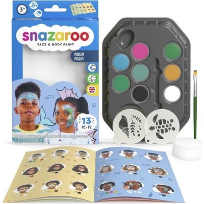Snazaroo farby na tvár modrá sada