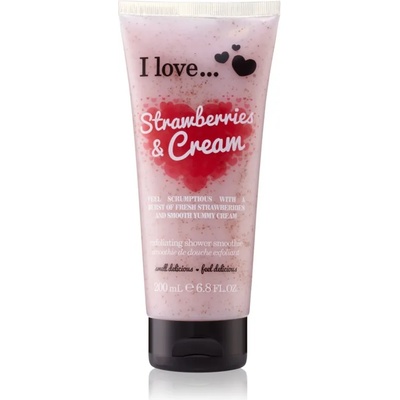 I Love Cosmetics I love. . . Strawberries & Cream душ пилинг 200ml